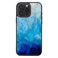 ikins iPhone 16 Pro Max用天然貝ケース Blue Lake I27109I16PM