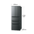 SHARP 【フレンチドア】429L 冷蔵庫 FiT63cmシリーズ冷蔵庫 ダスクダークメタル SJ-MF43R-H-イメージ2