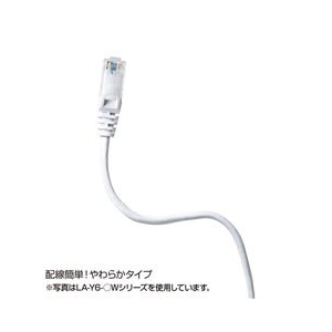 サンワサプライ カテゴリ6UTPLANケーブル(15m) ブラック LA-Y6-15BK-イメージ3