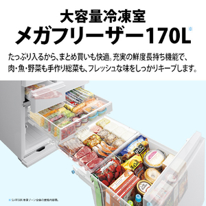 SHARP 【フレンチドア】502L 冷蔵庫 プラズマクラスター冷蔵庫 ブラストホワイト SJ-FF50R-W-イメージ4
