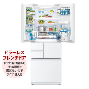 SHARP 【フレンチドア】502L 冷蔵庫 プラズマクラスター冷蔵庫 ブラストホワイト SJ-FF50R-W-イメージ8
