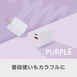 e angle USB充電器 パープル ANGL-UCH-25-04-PU-イメージ1