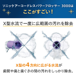 ソニッケア ソニッケアー 口腔洗浄機 コードレスパワーフロッサー3000 ミント HX3826/34-イメージ4