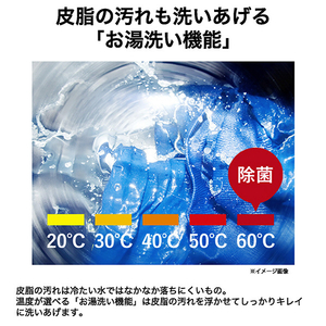 ハイアール 【左開き】12．0kgドラム式洗濯機【乾燥機能なし】 AITO ホワイト JWｰTD120SAｰW-イメージ7