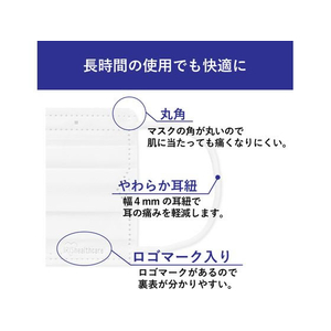アイリスオーヤマ プリーツマスク ゆったり大きめサイズ ホワイト 65枚入 FCT6936-イメージ4