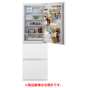 パナソニック 【左開き】365L 3ドア冷蔵庫 マットホワイト NR-C37ES2L-W-イメージ2