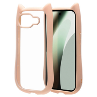 ラスタバナナ Google Pixel　10A用ＭＩＭＩ　猫耳ケース　ＴＰＵ×ＰＣ　スモーキーピンク スモーキーピンク 9370P10AHPSPK