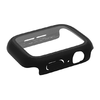 ラスタバナナ Apple Watch series8/7[41mm]用ガラス+PC一体型 防水ケース ブラック GHB4624AW41