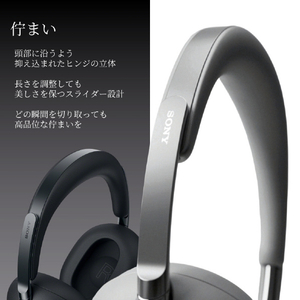 SONY ワイヤレスノイズキャンセリングステレオヘッドセット 1000X THE COLLEXION ブラック WH-1000XX B-イメージ10