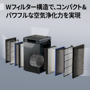 シャープ 空気清浄機 グレー系 FP-U120-H-イメージ5