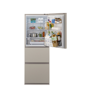 パナソニック 【右開き】326L 3ドア冷蔵庫 マットベージュ NR-C33ES2-C-イメージ2