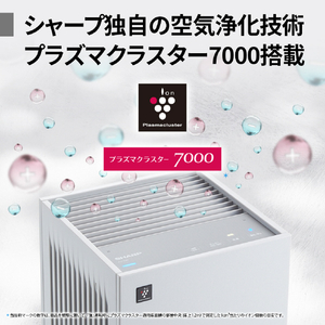 シャープ 空気清浄機 ホワイト系 FU-U40-W-イメージ4