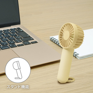 e angle カラビナ付きハンディファン ピンク ANGT-HFA-26-09-P-イメージ3