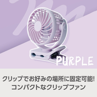 e angle ミニクリップファン パープル ANGT-CFA-26-10-PU