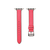 WEARPLANET Apple Watch 49/46/45/44/42mm用Slim Line クラシック本革バンド カリプソピンク WP23143AW-イメージ2