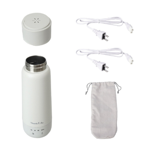 サンコー 電気で沸かせて保温「ボトルケトル」(300ml) ホワイト KGBD25HWH-イメージ2