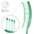 e angle 乾かしやすいヘアブラシ ピンク ANGT-HBR-26-12-P-イメージ3