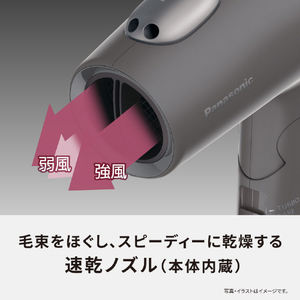 パナソニック ヘアードライヤー イオニティ アッシュグリーン EH-NE7N-G-イメージ7