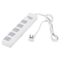 BUFFALO 2ピン式電源タップ 雷サージ防止/集中スイッチ付(10個口・1．5m) ホワイト BSTAPSD21015WH