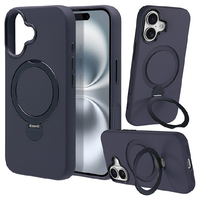 ラスタバナナ iPhone16用 ZEROSAFE MELLOW 磁力充電対応 ネイビー 9401IP461ZSMNV