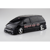 アオシマ 1/24 ブラックマフィア TCR11W エスティマ '98 (トヨタ) ザ・チューンドカー No.96 ｻﾞﾁﾕ-ﾝﾄﾞｶ-96TCR11Wｴｽﾃｲﾏ