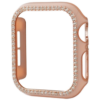 GAACAL Apple Watch Series 7-8 [41mm]用スワロフスキーフレーム ピンク×ローズゴールド W00065PR5