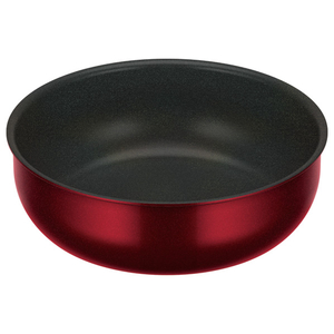 サーモス デュラブルシリーズ 取っ手のとれる炒め鍋KVD(24cm) ディープレッド KVD-024D-DR-イメージ3