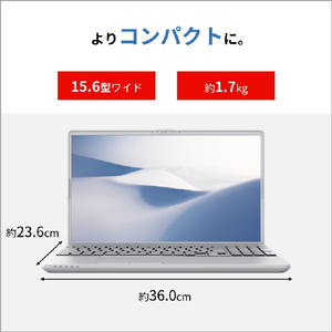富士通 15．6型フルHD/Ryzen5/Radeonグラフィックス/メモリ16GB/約256GB SSD/DVD/WiFi 6E FMV Note A ファインシルバー FMVA500L1S-イメージ5