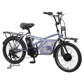 PELTECH 【電動アシスト自転車】20型 電動アシストeカーゴバイク 外装7段 マットグレイ GRC-515L-MGY-8AH