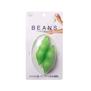 マーナ ペットボトル洗い ビーンズ(2個入り) グリーン ﾍﾟﾂﾄﾎﾞﾄﾙｱﾗｲ ﾋﾞｰﾝｽﾞ K117-イメージ2