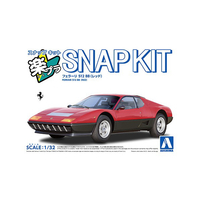 アオシマ 1/32 フェラーリ 512 BB レッド Aﾗｸﾌﾟﾗ26RDﾌｴﾗ-ﾘ512BBﾚﾂﾄﾞ