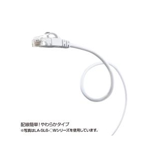 サンワサプライ カテゴリ6極細LANケーブル(10m) ブルー LA-SL6-10BL-イメージ3