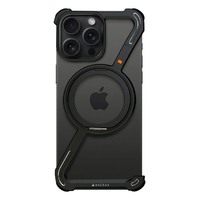 HACRAY iPhone 16 Pro Max用360 RingStandバンパー アルミ×ブラック HR27180I16PM