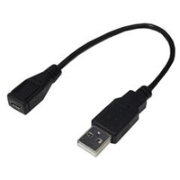 変換名人 USB2．0 A(オス)→micro(メス)ケーブル(20cm) USBAA-MCB20