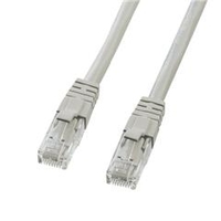 サンワサプライ カテゴリ6UTPクロスケーブル(3m) ライトグレー KB-T6L-03CK