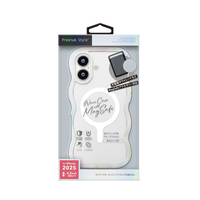 PGA iPhone 17用MagSafe ウェーブケース ホワイト PG-25AMW04WH
