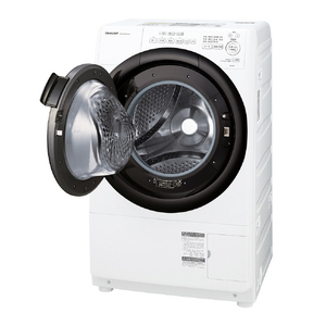 SHARP 【左開き】7kgドラム式洗濯乾燥機 ホワイト系・左開き ES-7S2-WL-イメージ3