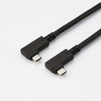 エレコム USB Type-C(TM)ケーブル やわらか両端L字タイプ ブラック USB4-CLLY10NBK