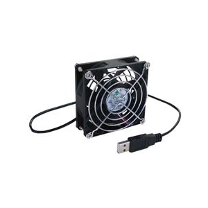 タイムリー USB扇風機 ブラック BIGFAN80U-イメージ1