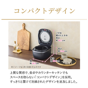 タイガー 圧力IHジャー炊飯器 ご泡火炊き オフホワイト JRI-S100WO-イメージ12