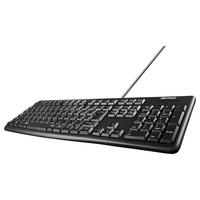 BUFFALO USB接続 有線スタンダードキーボード ロングケーブル ブラック BSKBU100LBK