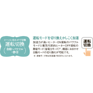 コロナ 気化ハイブリッド式加湿器 クリアホワイト UF-H7226R(W)-イメージ9