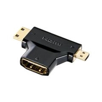 サンワサプライ HDMI変換アダプタミニ＆マイクロHDMI ブラック AD-HD11MMC