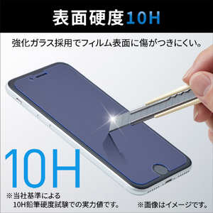 エレコム iPhone 14/13/13 Pro用ガラスフィルム ゴリラ 0.21mm ブルーライトカット PM-A22AFLGOBL-イメージ3