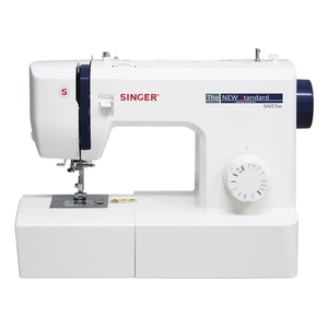 シンガー 電動ミシン フットコントローラー付き ホワイト SN55E-イメージ1