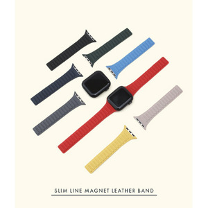 WEARPLANET Apple Watch 42/41/40/38mm用Slim Line マグネットリンクバンド Midnight Blue WP23200AWMB-イメージ4
