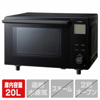 ツインバード センサー付フラットオーブンレンジ ブラック DR-E220B