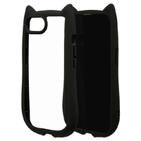 ラスタバナナ iPhone17e/16e用 猫耳ケース TPU×PC ブラック 9453IP6EHPBK