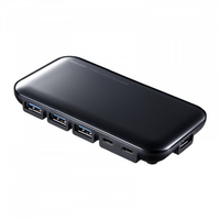 サンワサプライ USB3．2Gen2対応 Type-C 7ポートハブ USB-3TCH38BK