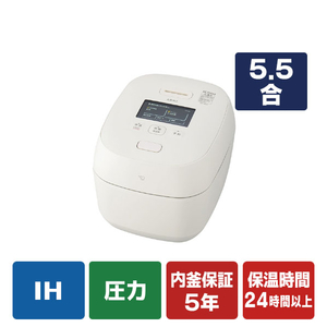 象印 圧力IH炊飯ジャー極め炊き 炎舞炊き 白(WZ) NX-AB10-WZ-イメージ1